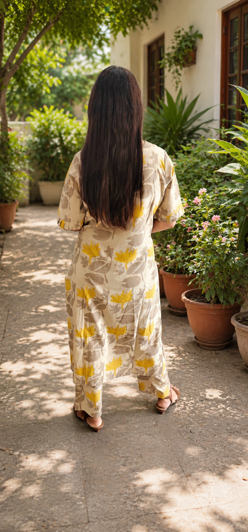 Natural dye suit