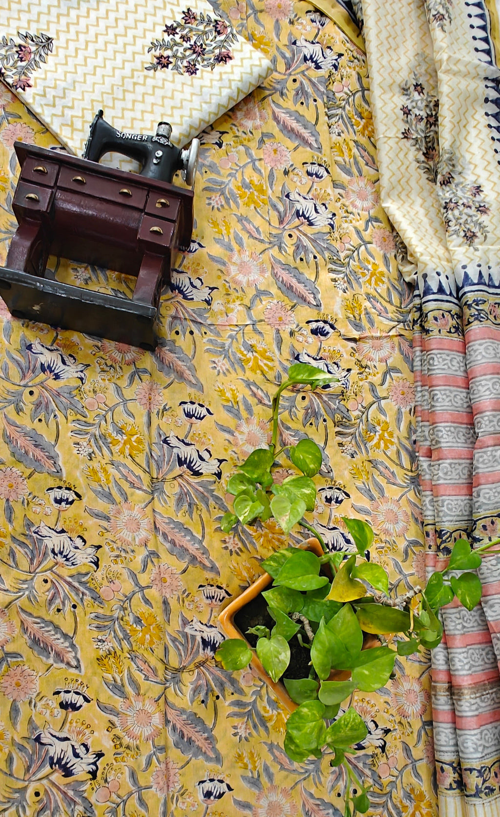 Chanderi silk suit