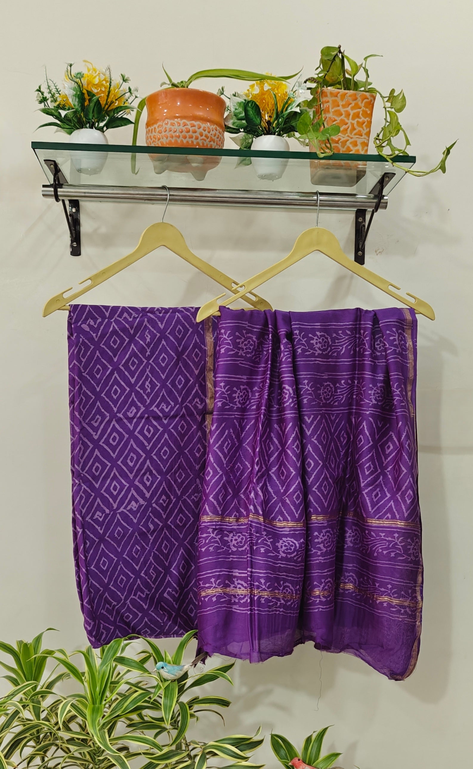 Chanderi silk suit