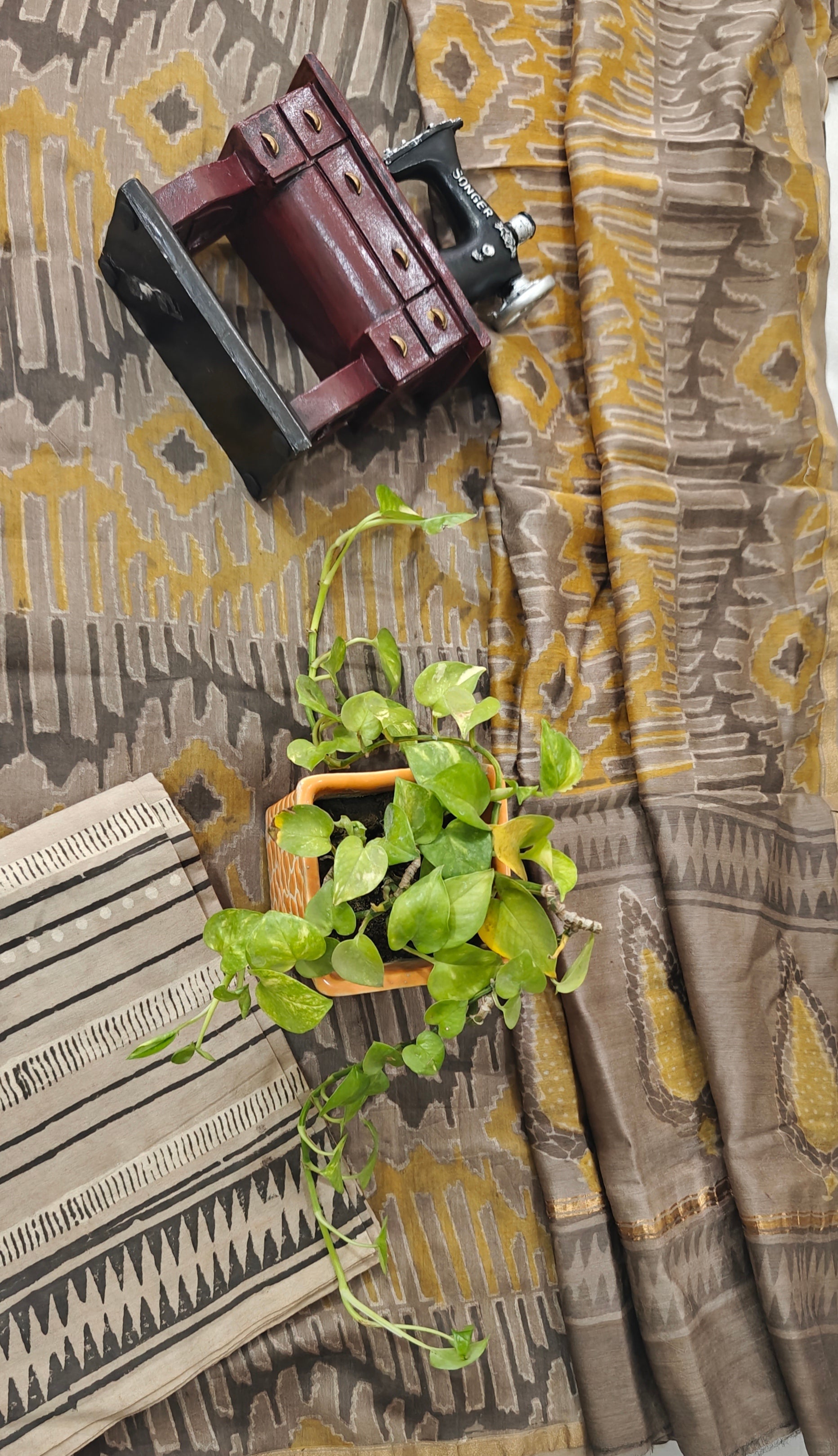 Chanderi silk suit
