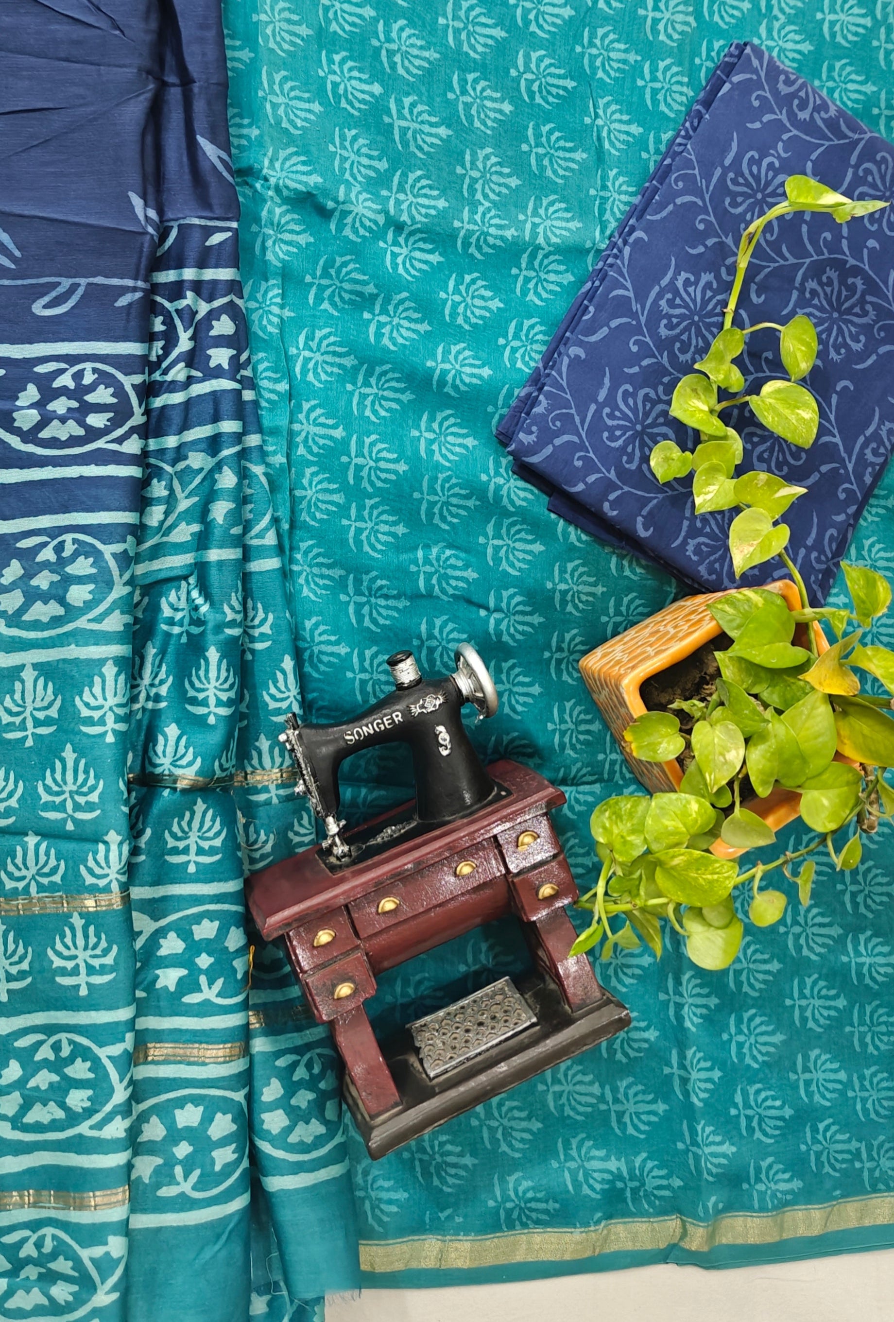 Chanderi silk suit