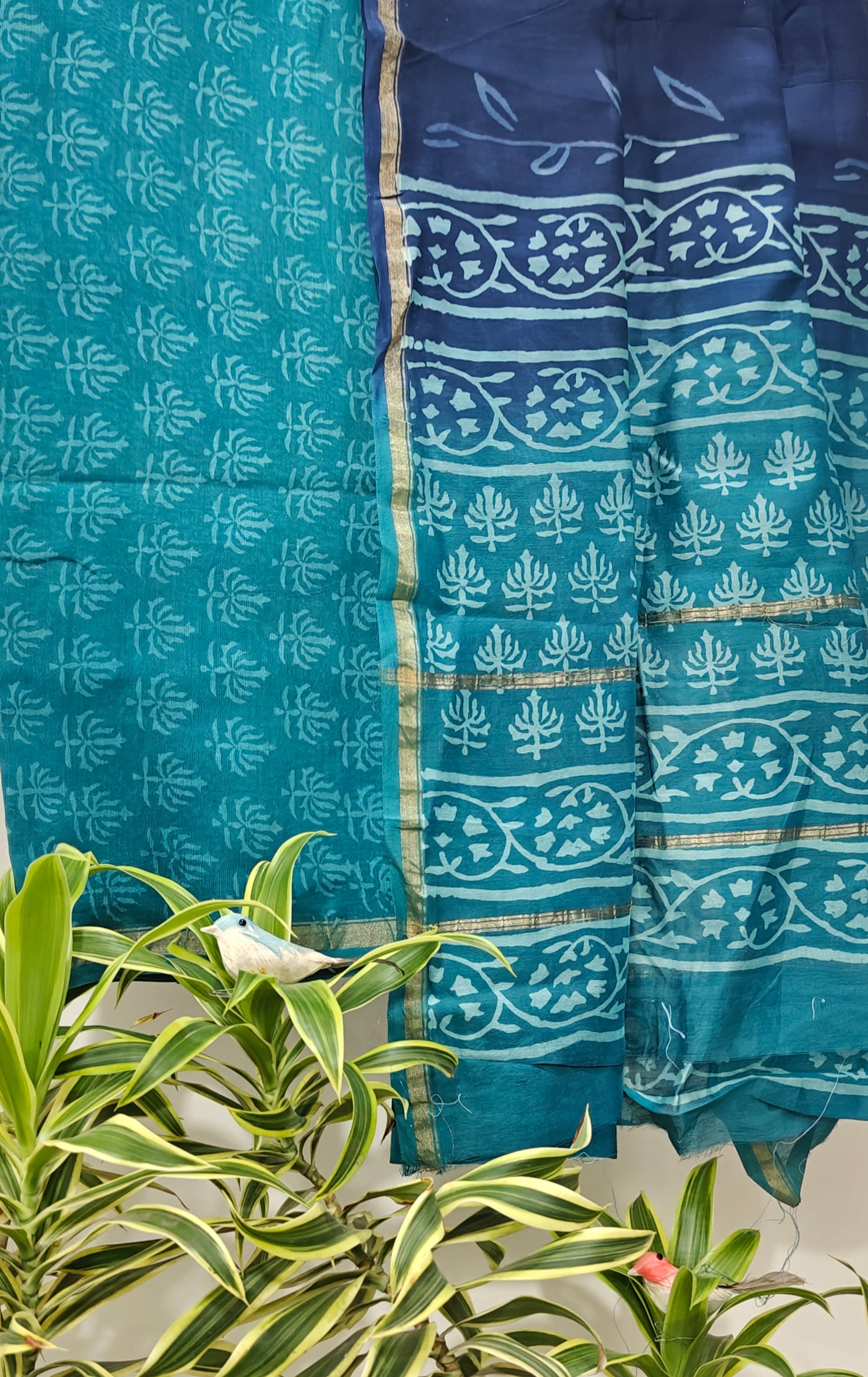Chanderi silk suit