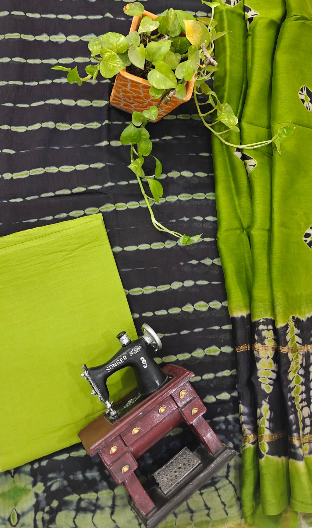Chanderi silk suit
