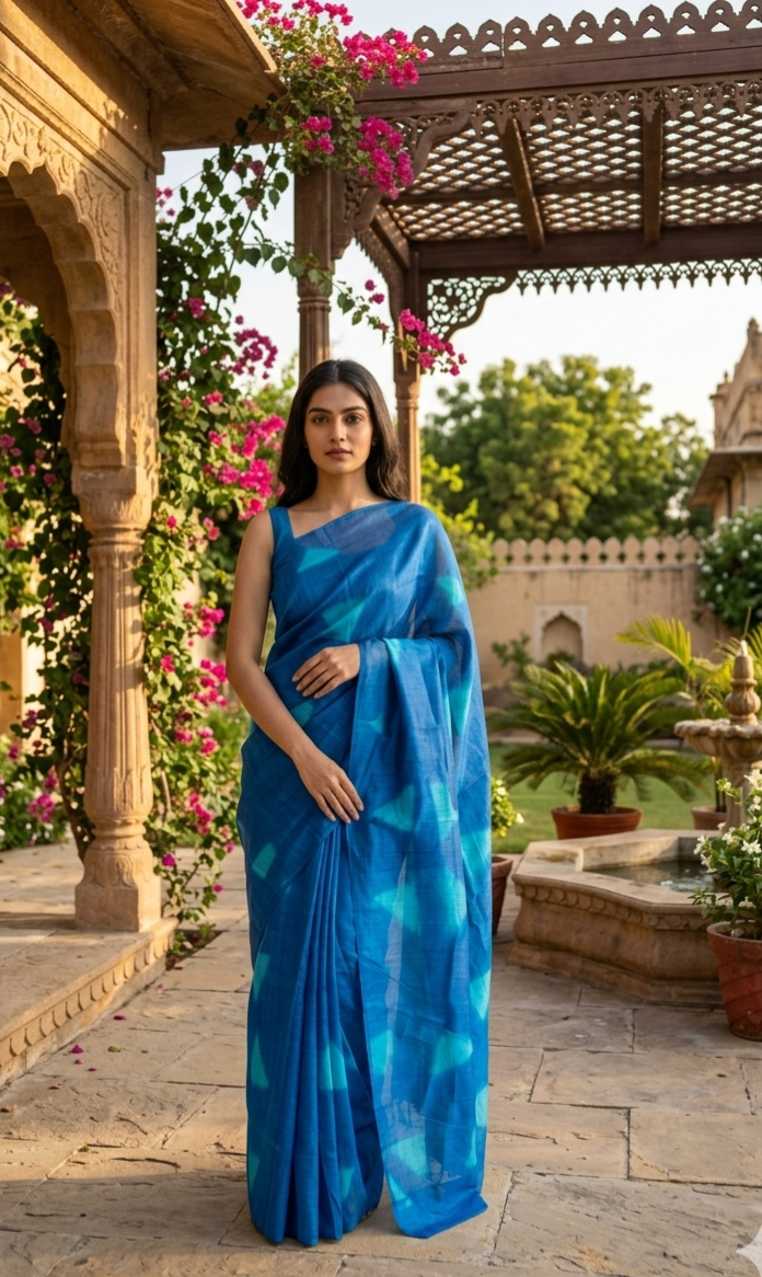 Shibori saree