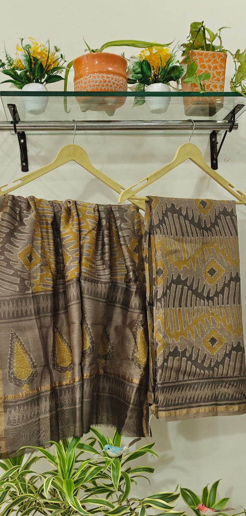 Chanderi silk suit