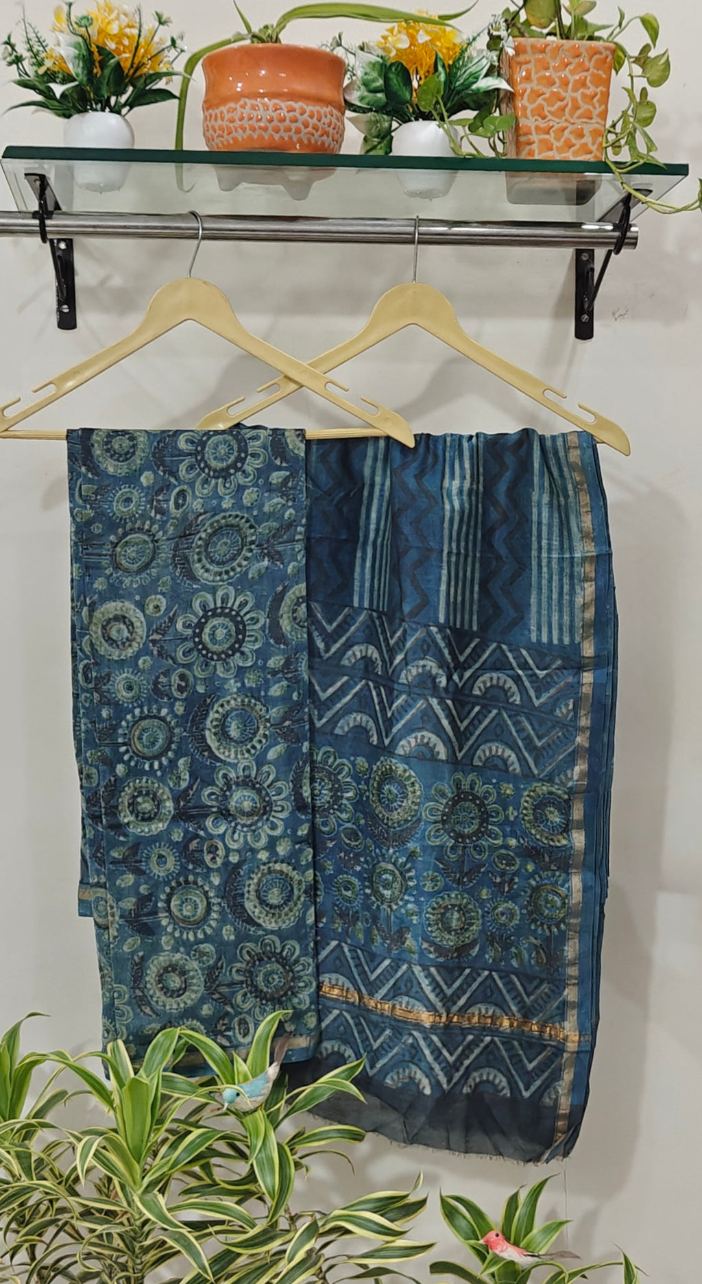 Chanderi silk suit