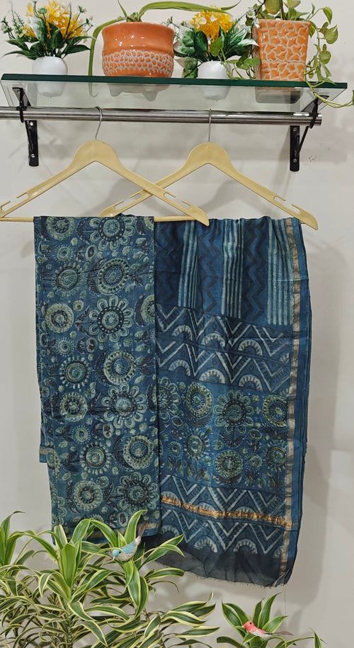 Chanderi silk suit