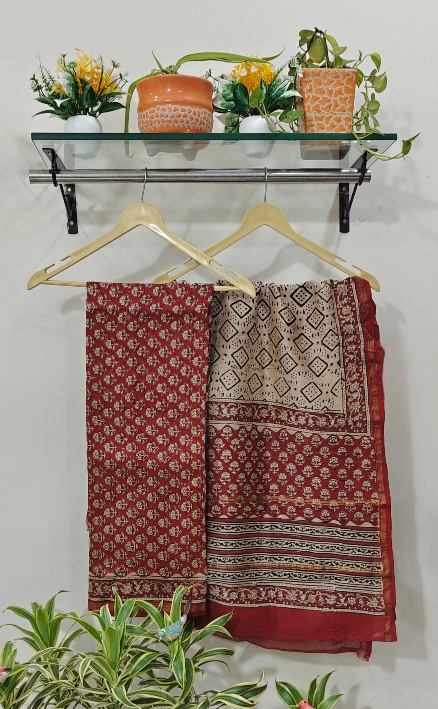 Chanderi silk suit