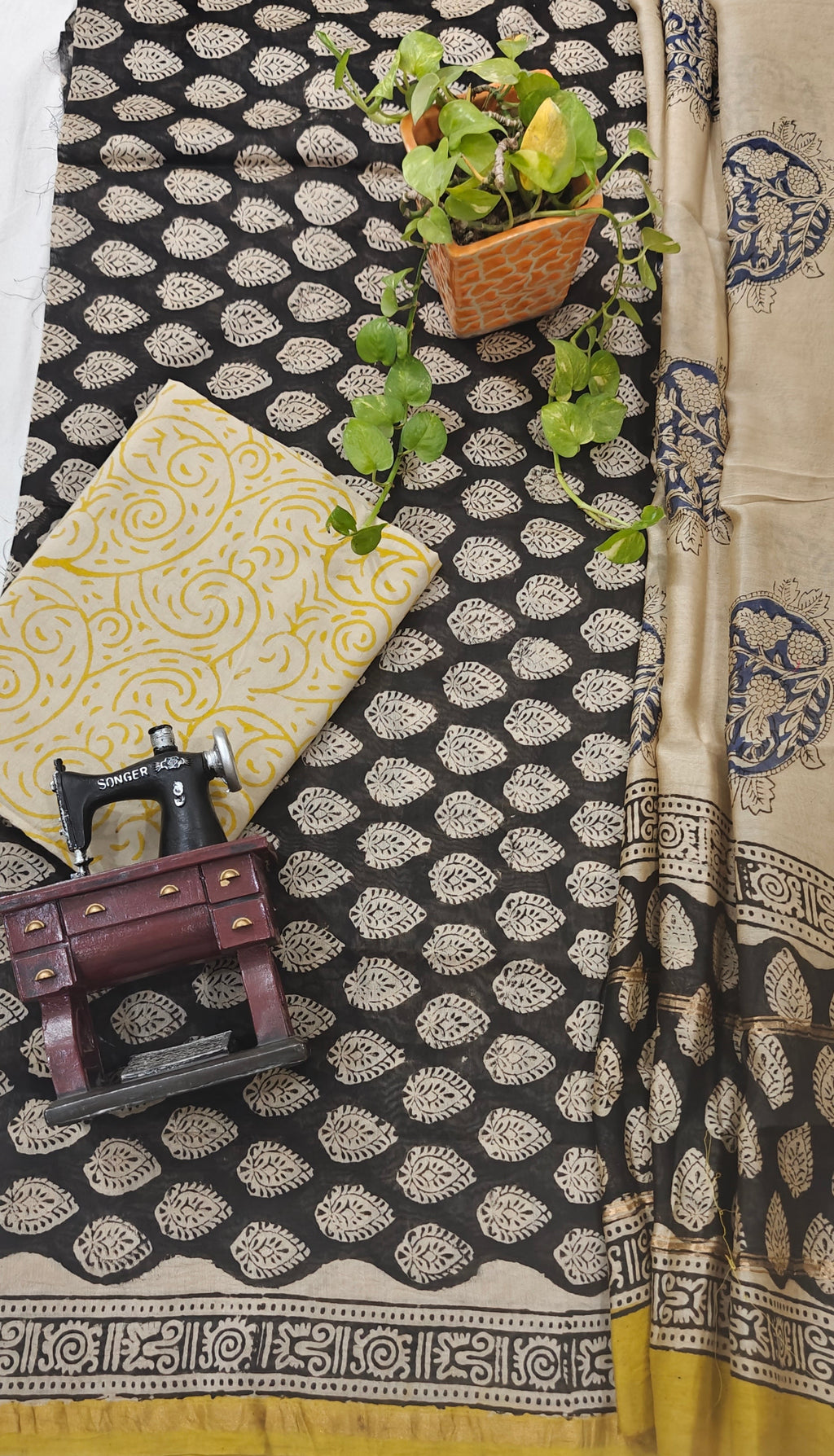 Chanderi silk suit