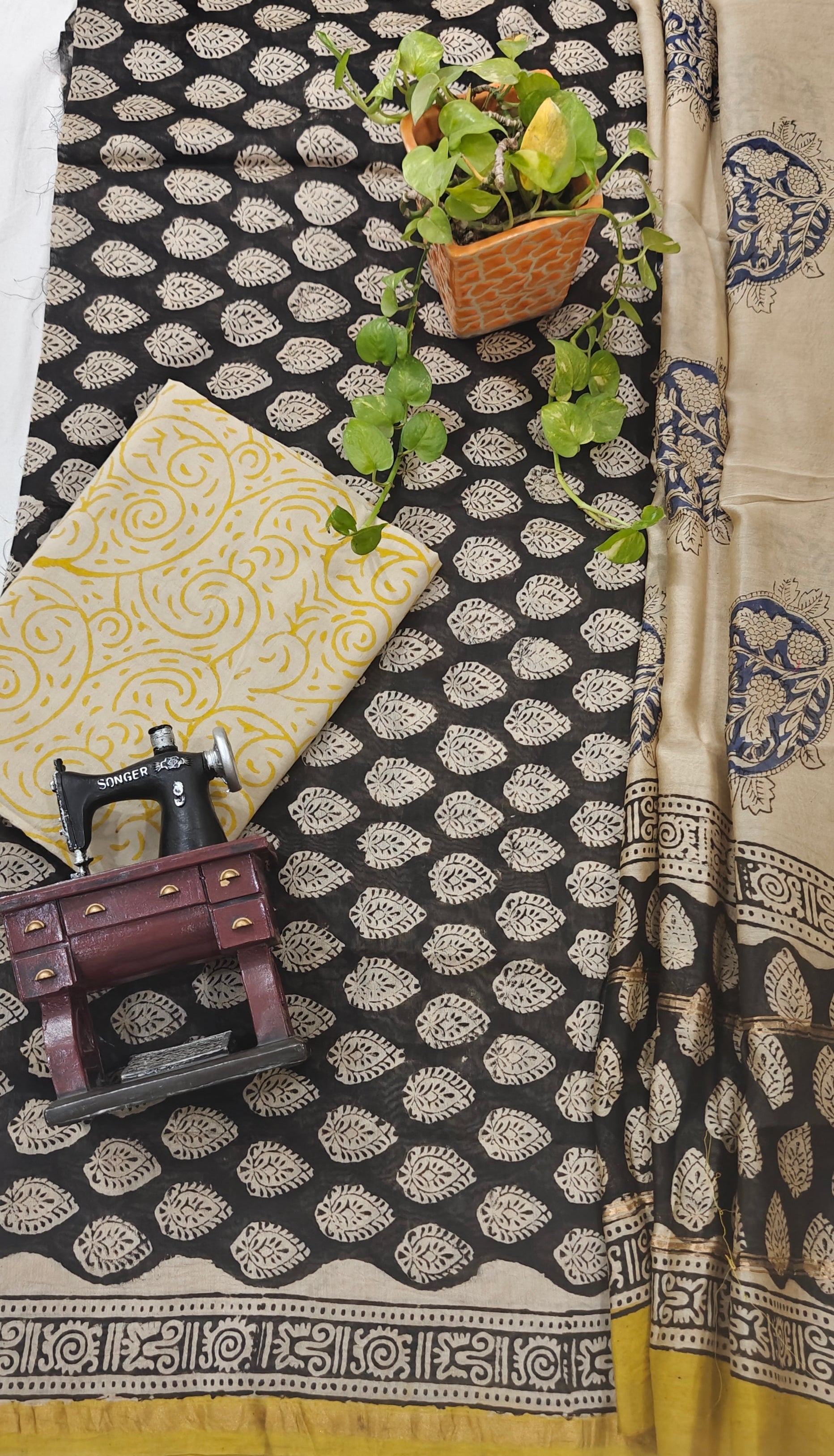 Chanderi silk suit