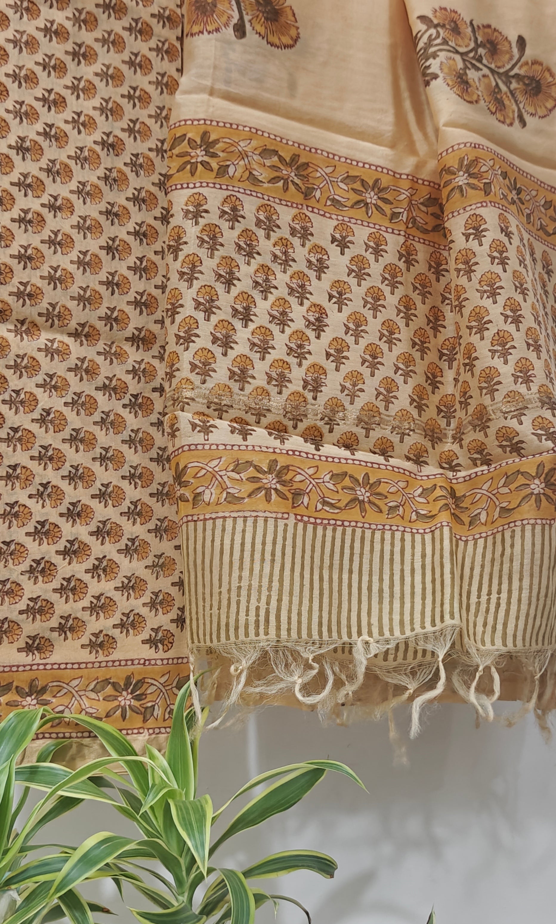 Chanderi silk suit