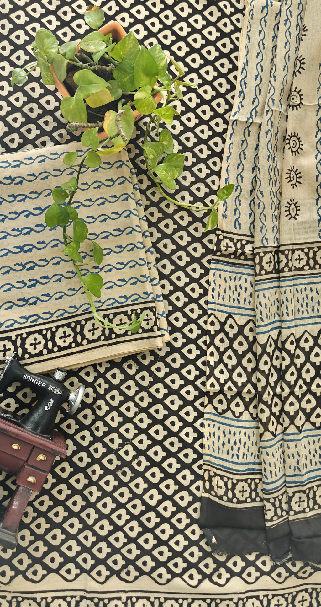 Bagru cotton suit