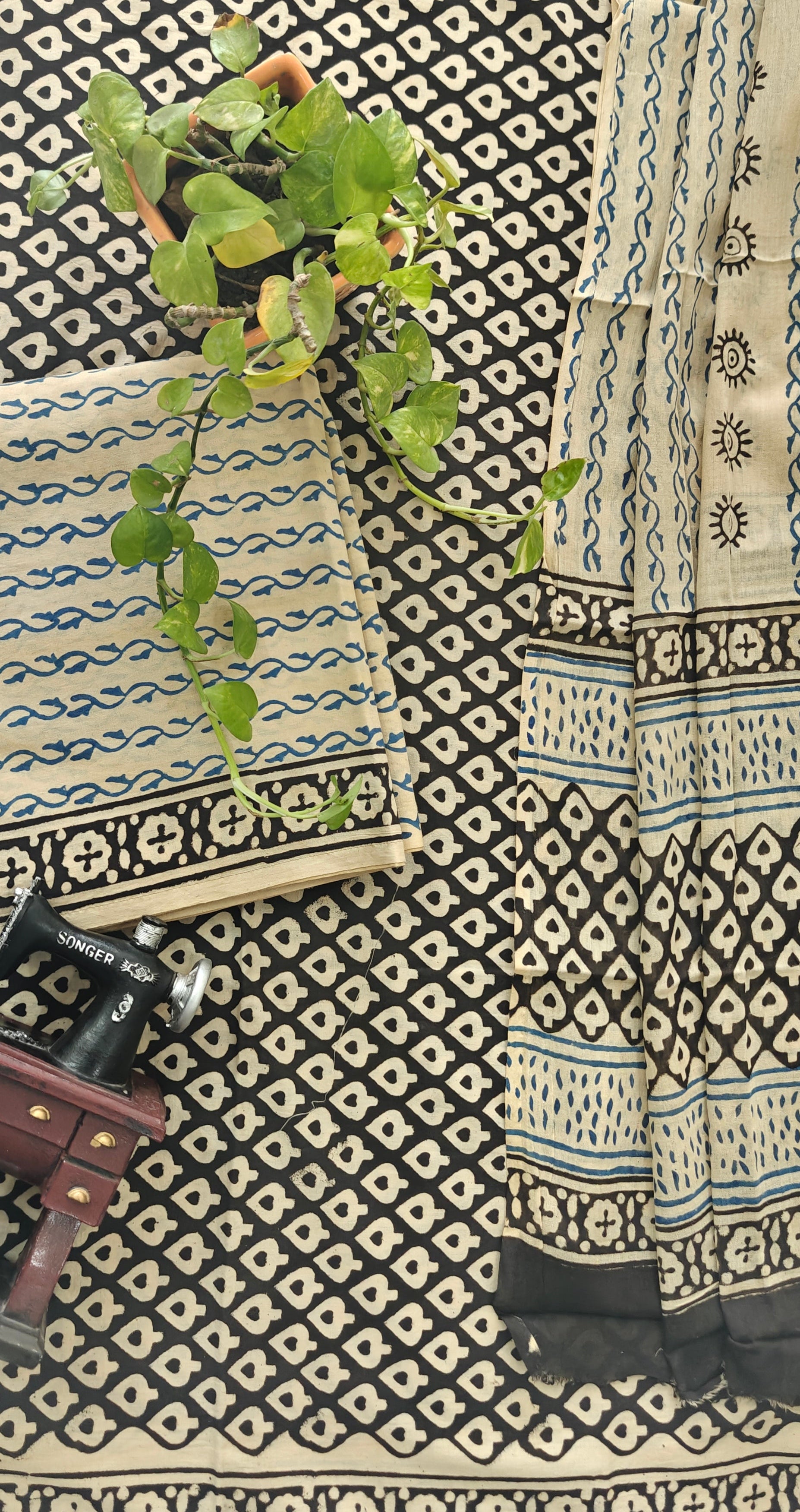 Bagru cotton suit