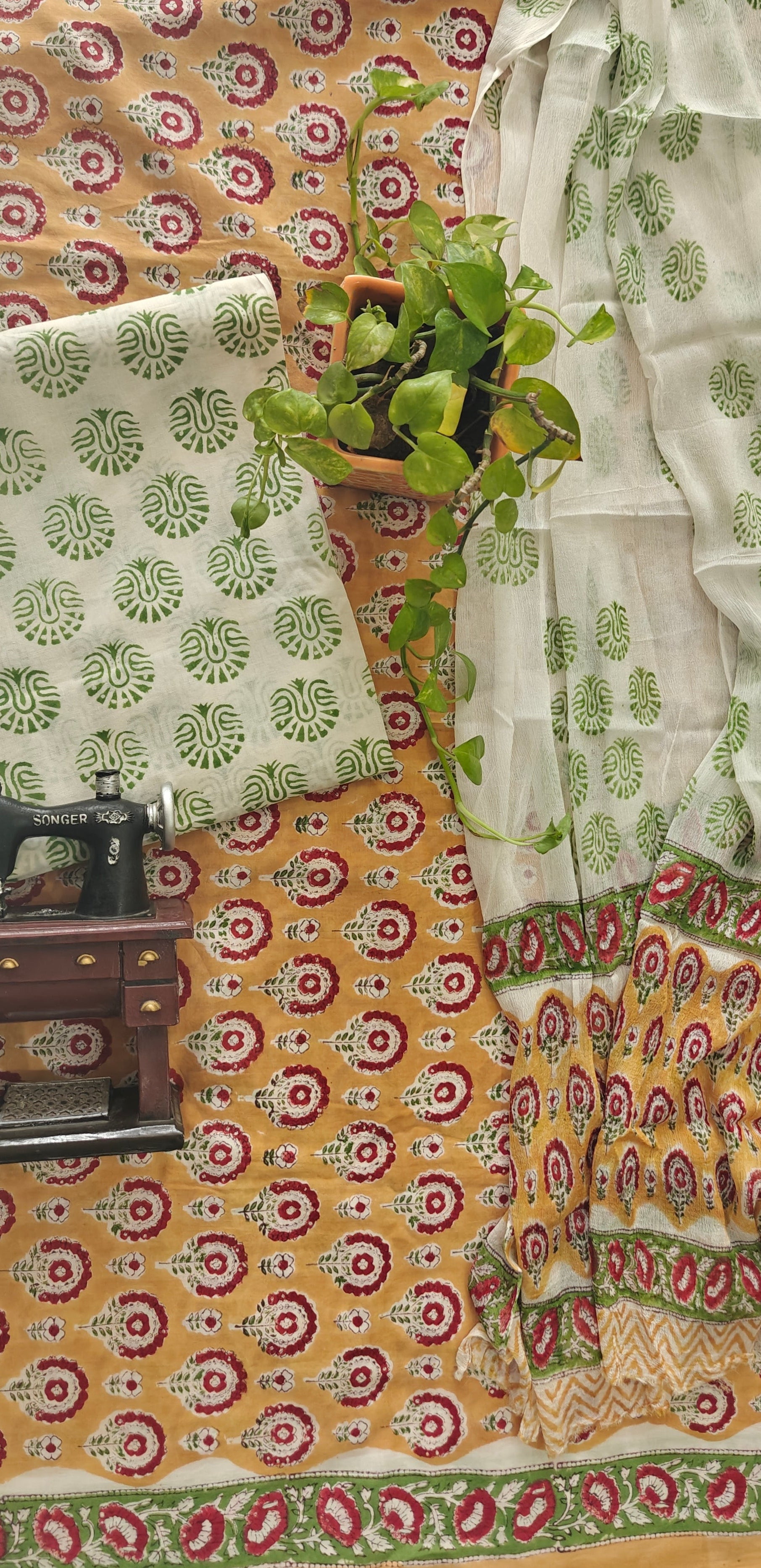 Bagru cotton suit