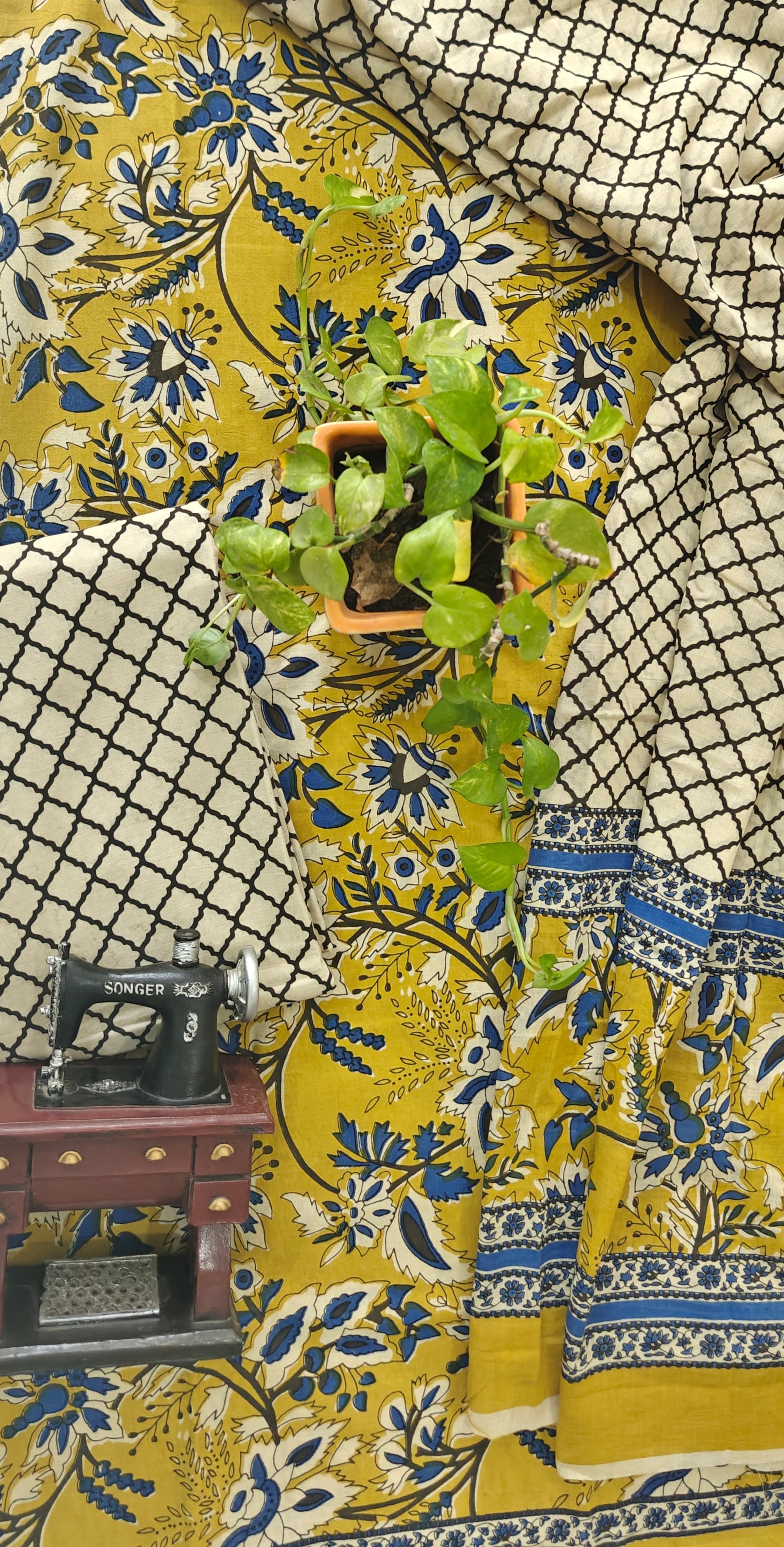 Bagru cotton suit