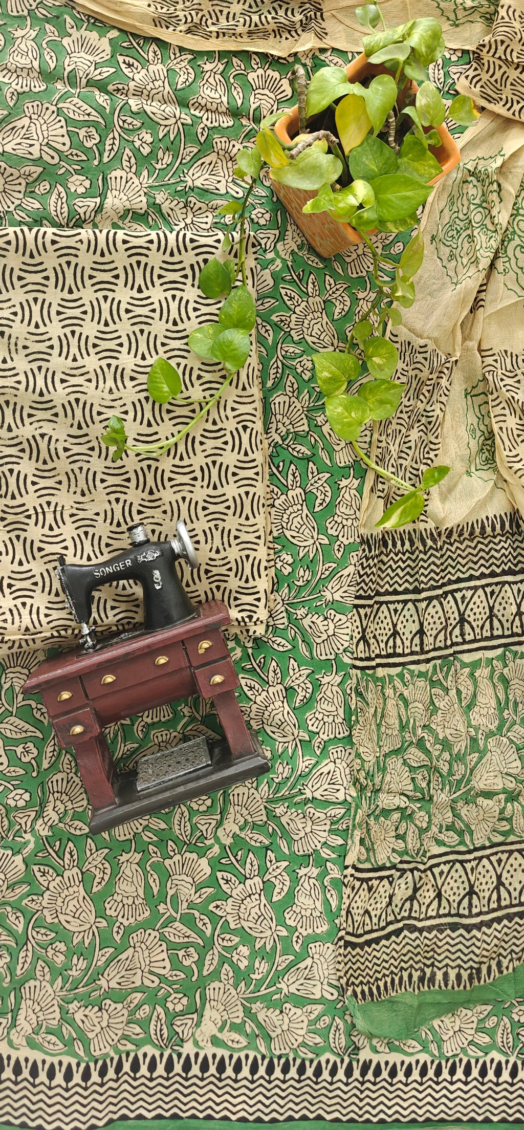 Bagru cotton suit