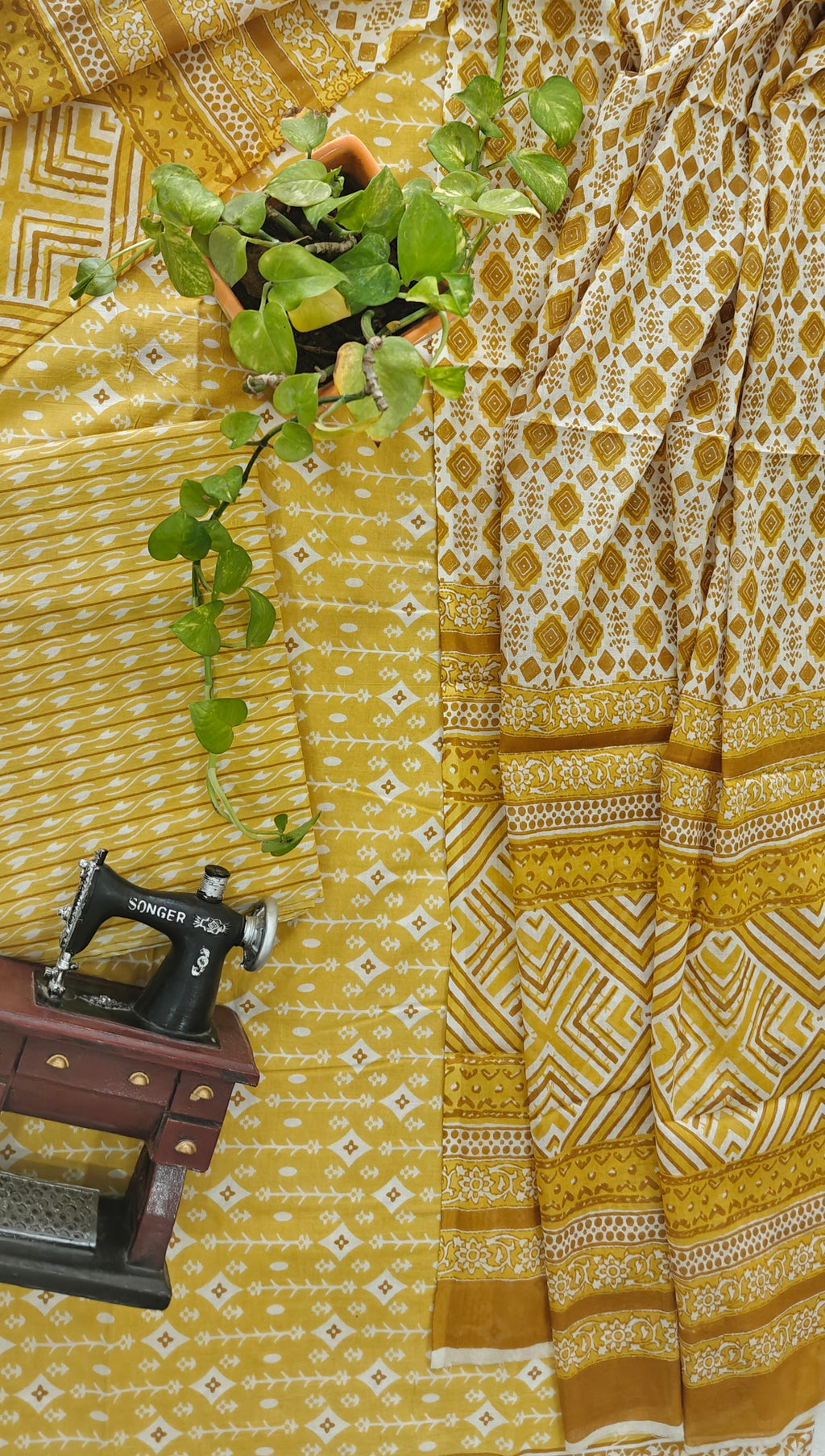Bagru cotton suit