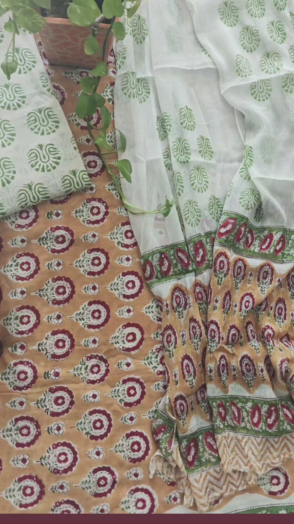 Bagru cotton suit