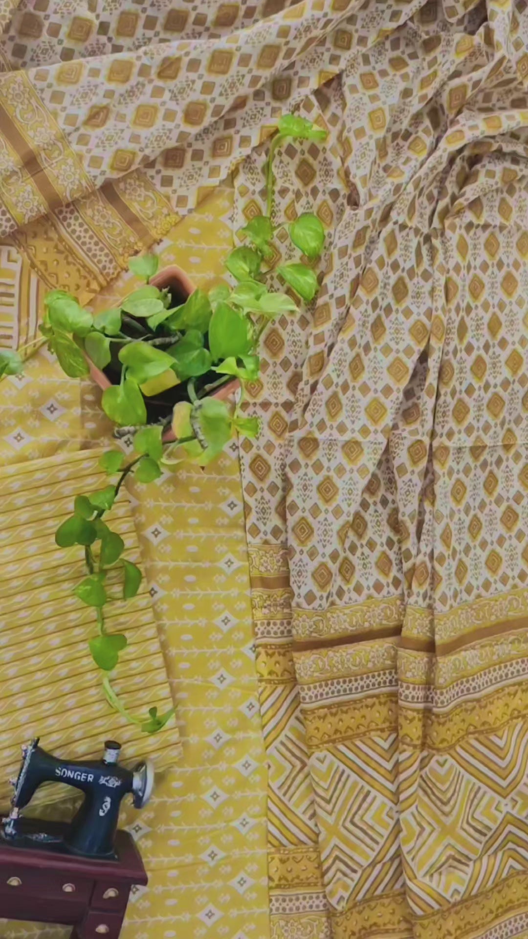 Bagru cotton suit
