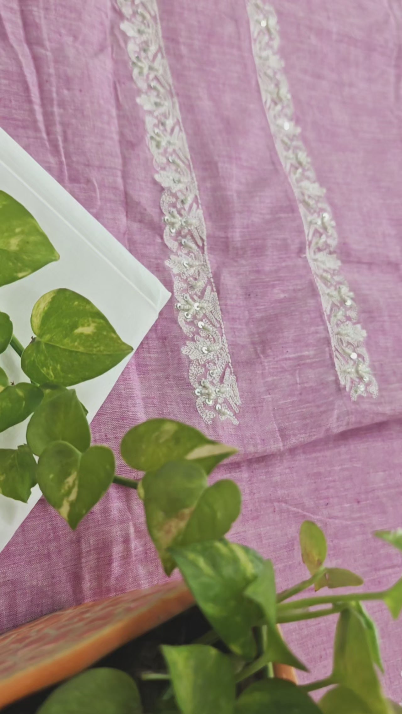 Handloom unstitched suit