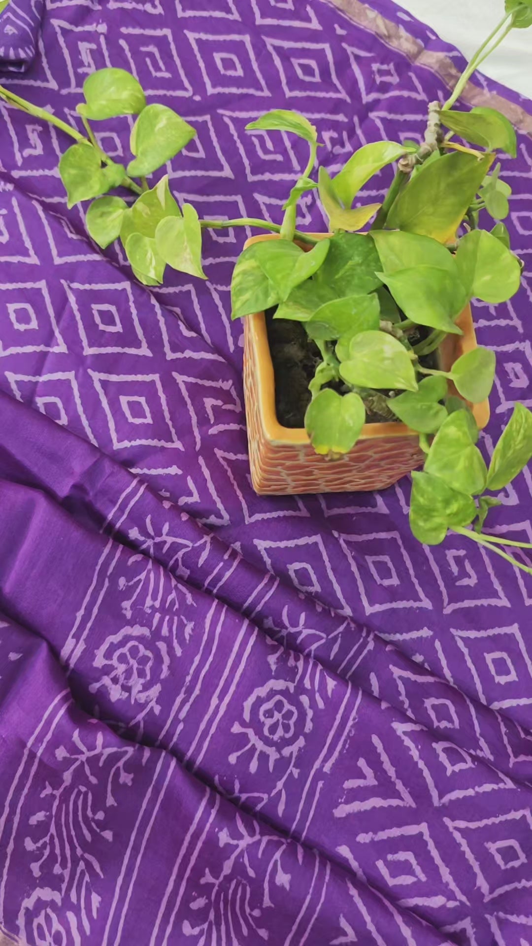Chanderi silk suit