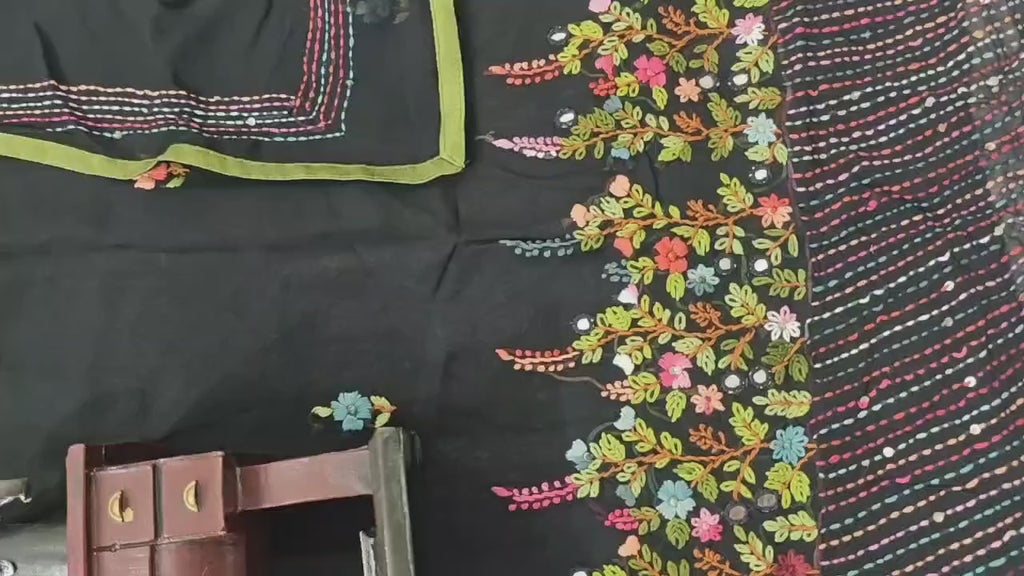 Black light weight georgette suit