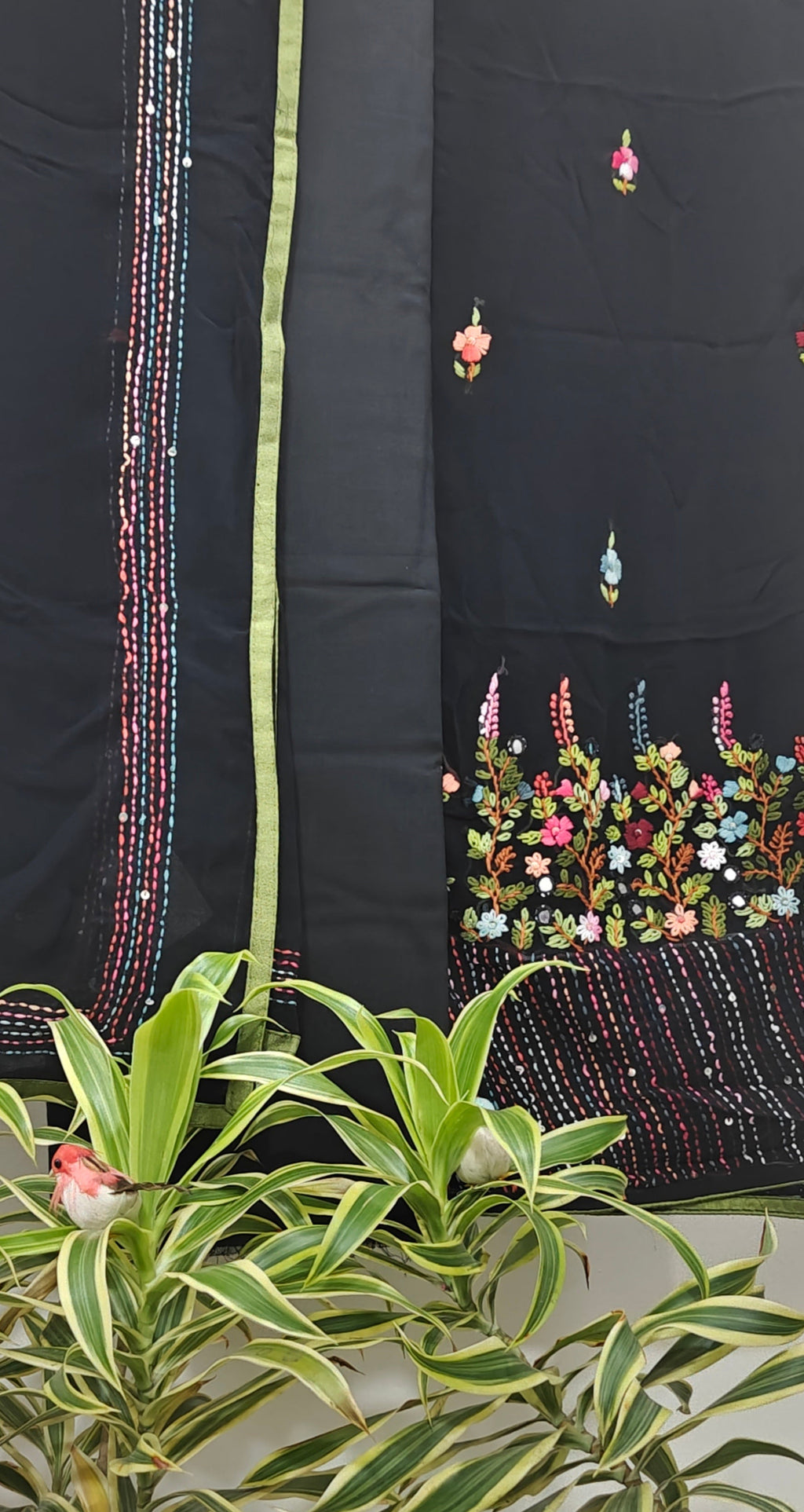 Black light weight georgette suit