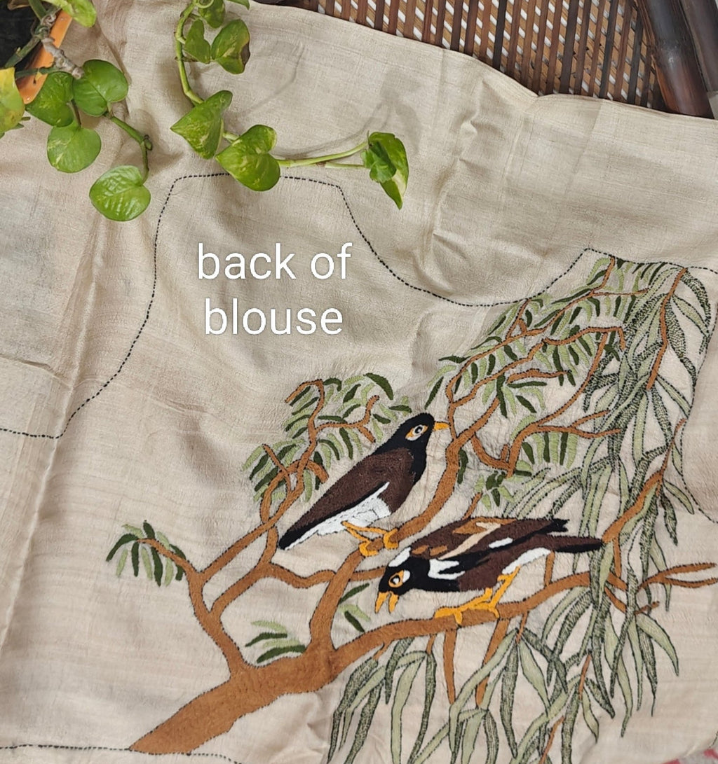 luxurious green dual-tone handloom saree