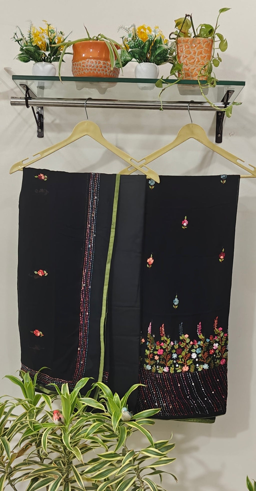 Black light weight georgette suit